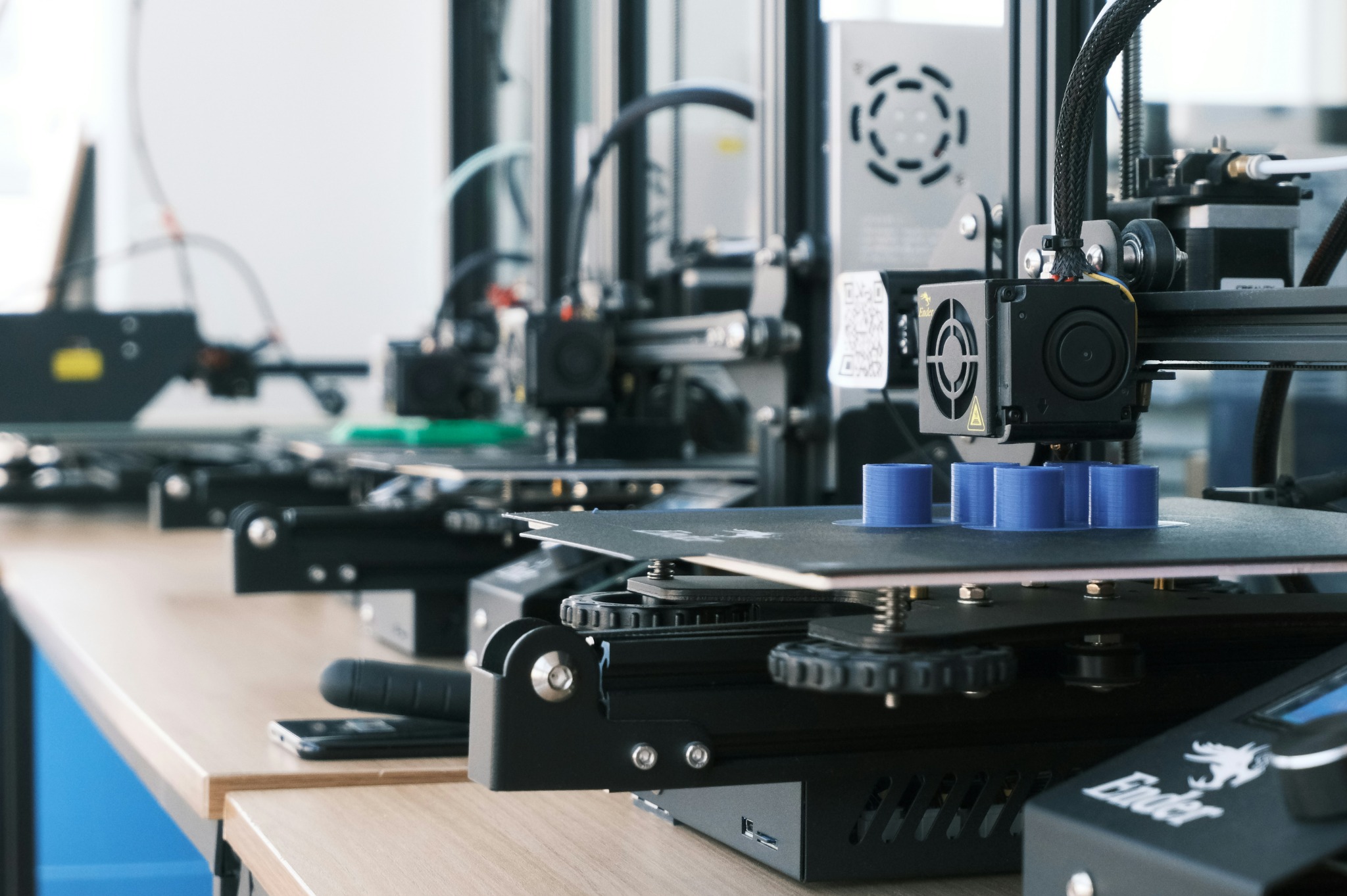 3D printer producing components